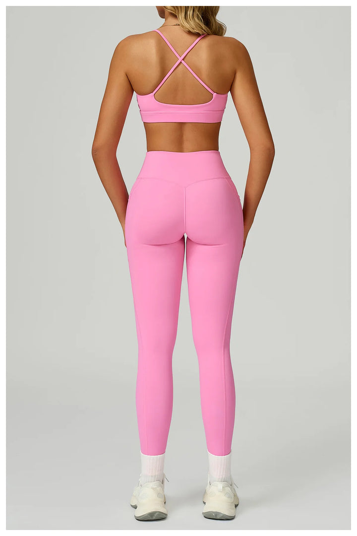 Two Piece Ultra Performance Yoga Luxe Set High Waist Band