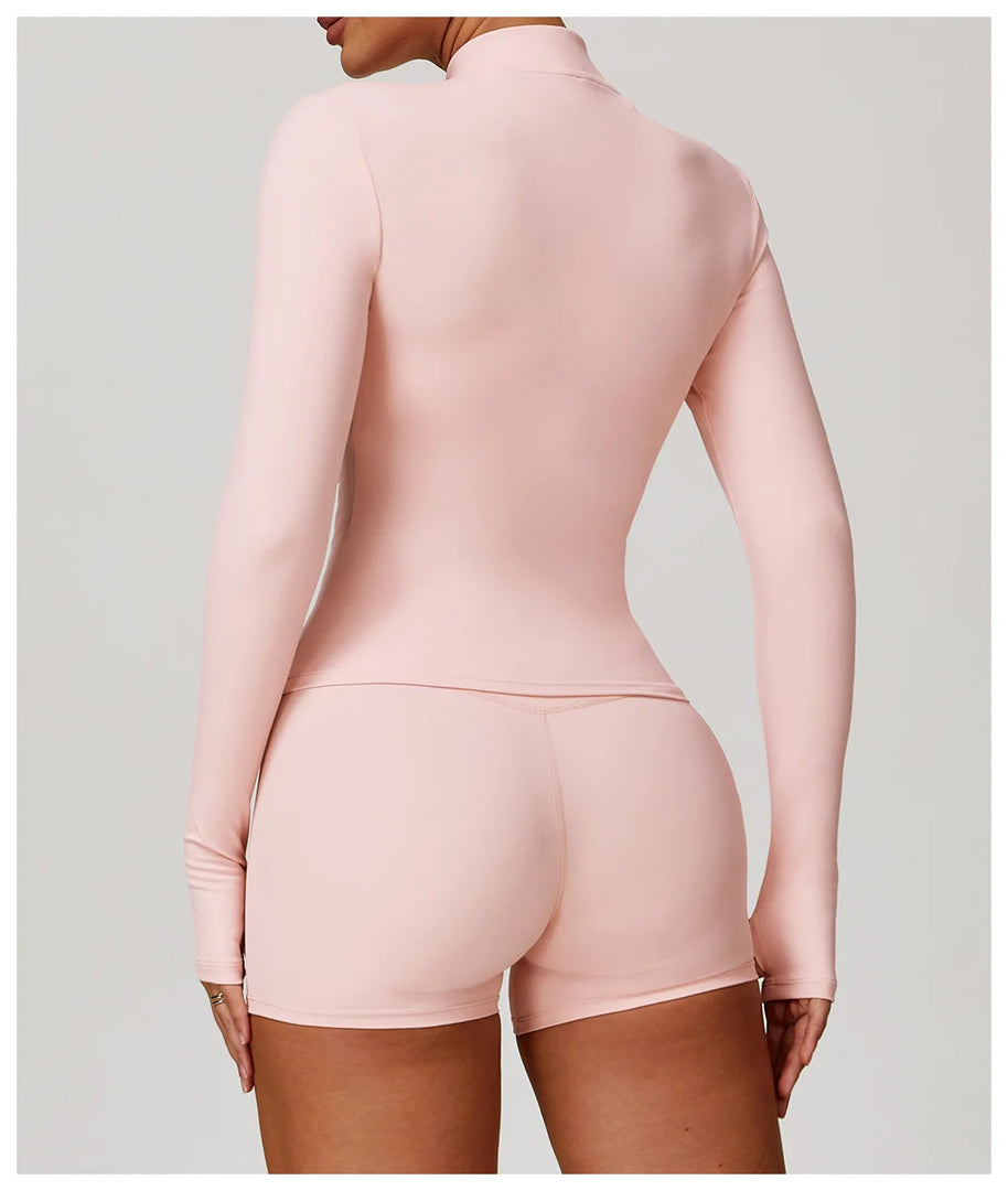 Premium Breathable Long Sleeve Performance Gym Top Nylon