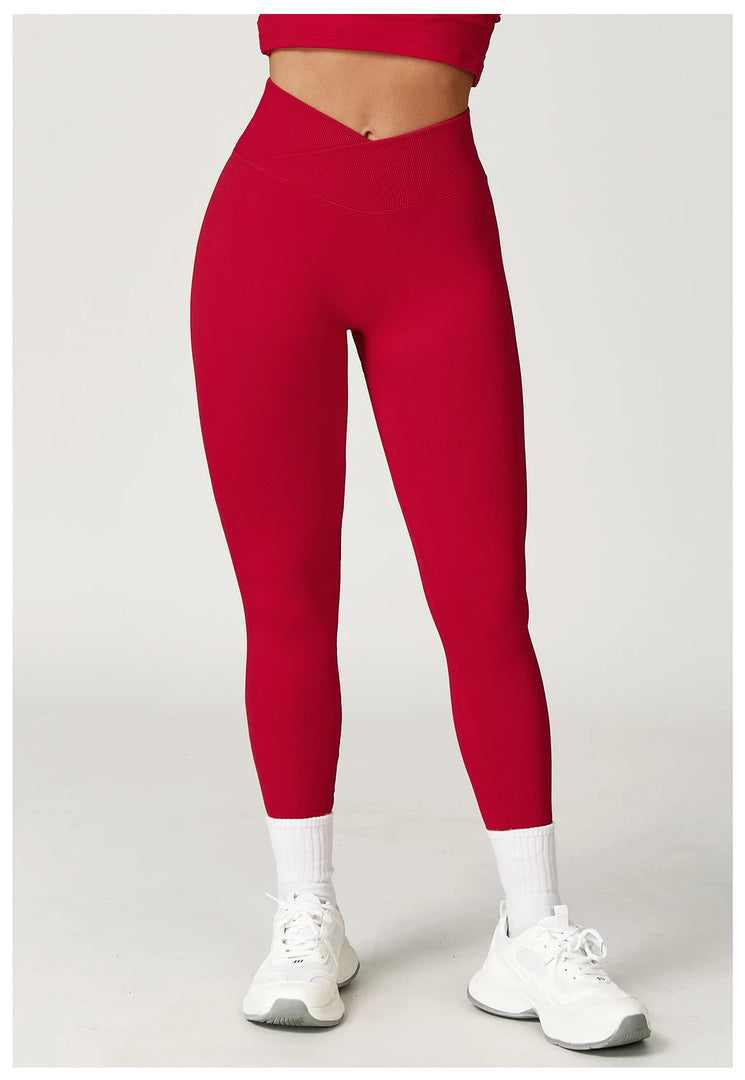 High Waist Contoured Seamless Leggings for Performance