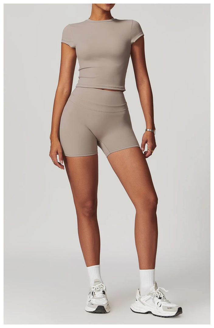 2 Piece Premium Contoured Leggings Set For Performance