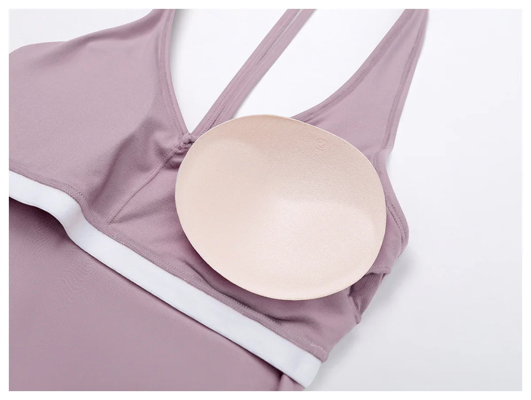 Breathable Impact Contour Yoga Sports Bra Elevation