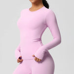 Load image into Gallery viewer, Luxurious Breathable Contoured Long Sleeve Yoga Top Nylon
