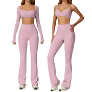 Soft Stretch Contour Two Piece Yoga Silhouette Leggings