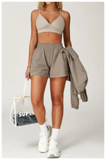 Load image into Gallery viewer, High Waist Contour Performance Yoga Shorts Nylon Spandex
