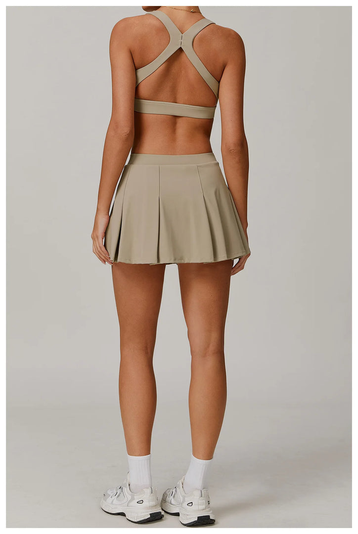 2 Piece Contoured Performance Athleisure Set Nylon