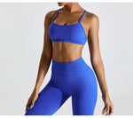 Load image into Gallery viewer, Seamless Two Piece Contour Performance Leggings Set Nylon
