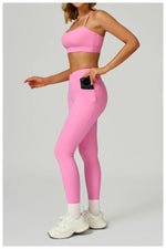 Load image into Gallery viewer, Two Piece Ultra Performance Yoga Luxe Set High Waist Band
