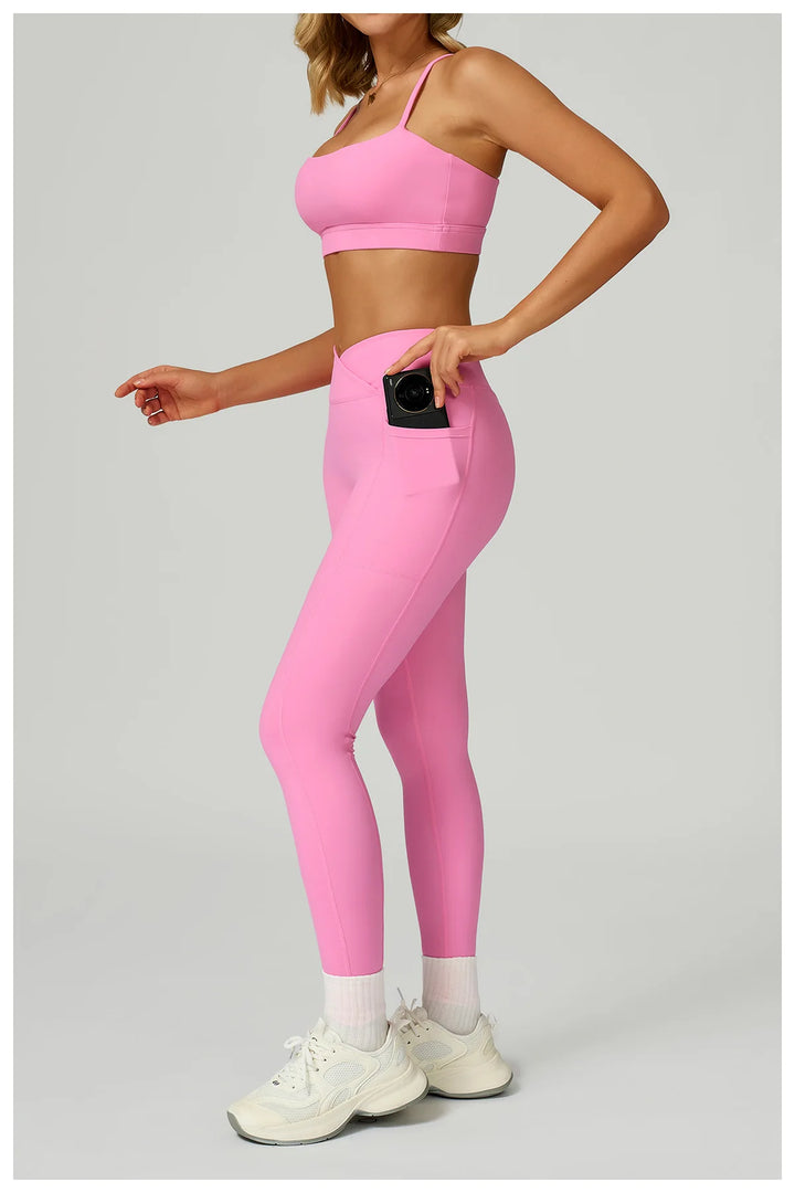 Two Piece Ultra Performance Yoga Luxe Set High Waist Band