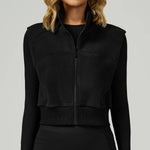 Load image into Gallery viewer, Winter Velvet Contoured High Neck Performance Cozy Vest
