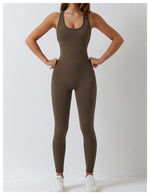 Load image into Gallery viewer, Seamless Contour Sculpt One Piece Yoga Bodysuit Set
