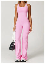 Load image into Gallery viewer, Sculpted Seamless Performance Jumpsuit With Front Zip
