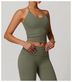 Load image into Gallery viewer, Racer Back Breathable Contour Light Weight Sports Bra Nylon
