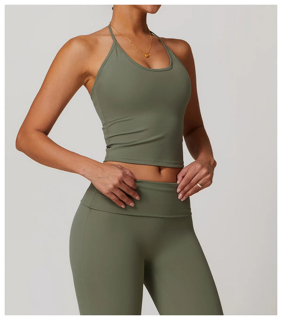 Racer Back Breathable Contour Light Weight Sports Bra Nylon