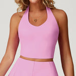 Load image into Gallery viewer, Halter Seamless Yoga Bra Vest with High Performance Fabric
