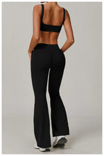 Load image into Gallery viewer, Contoured High Waist Seamless Bell Bottom Leggings
