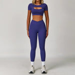 Load image into Gallery viewer, Premium Performance Knit Yoga Set With Contoured Leggings
