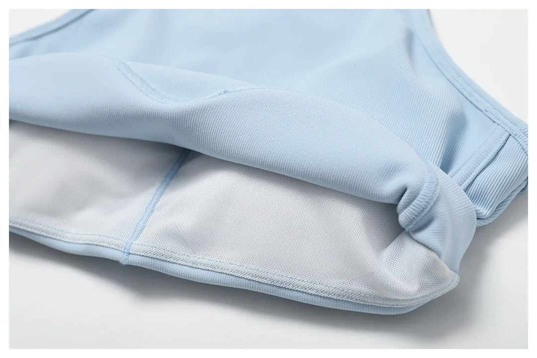 Ribbed Contour Ultra Breathable Premium Sports Bra Chest Pads