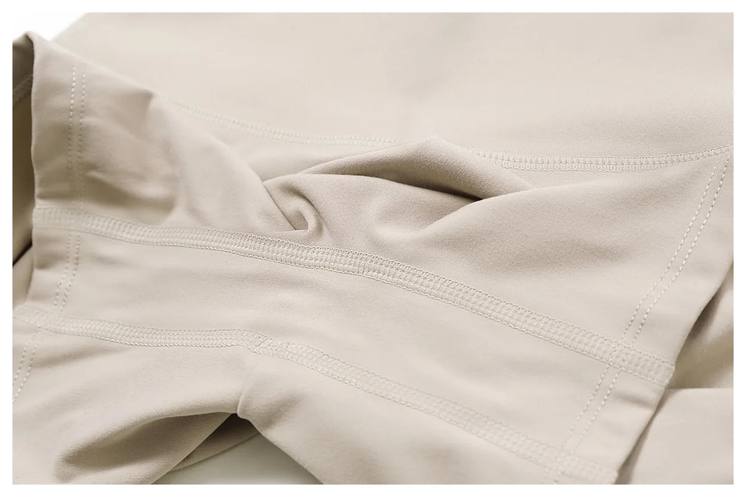 Luxurious Breathable High Waist Contour Yoga Shorts Nylon