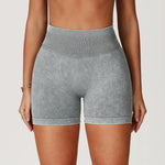 Load image into Gallery viewer, High Waist Sandwashed Performance Yoga Shorts LuxeLine
