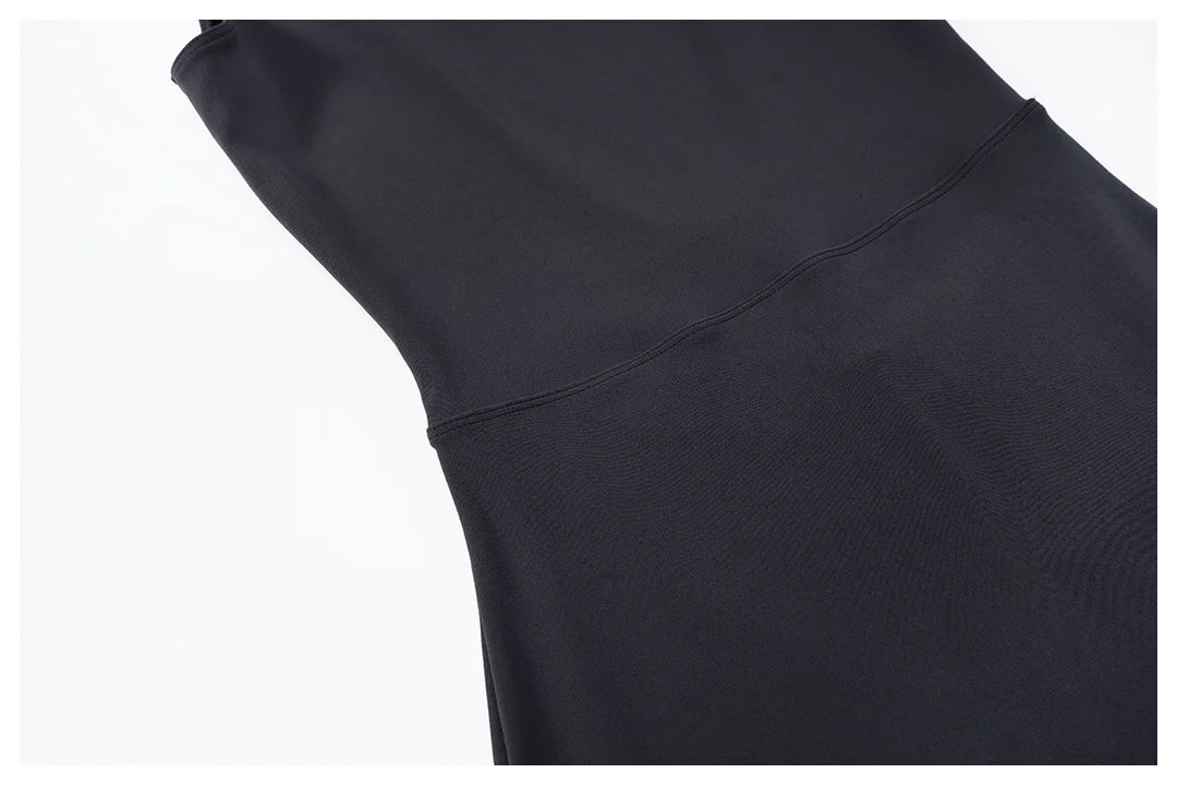 Sculpted Yoga Jumpsuit Ultra Breathable Nylon Knit Fabric