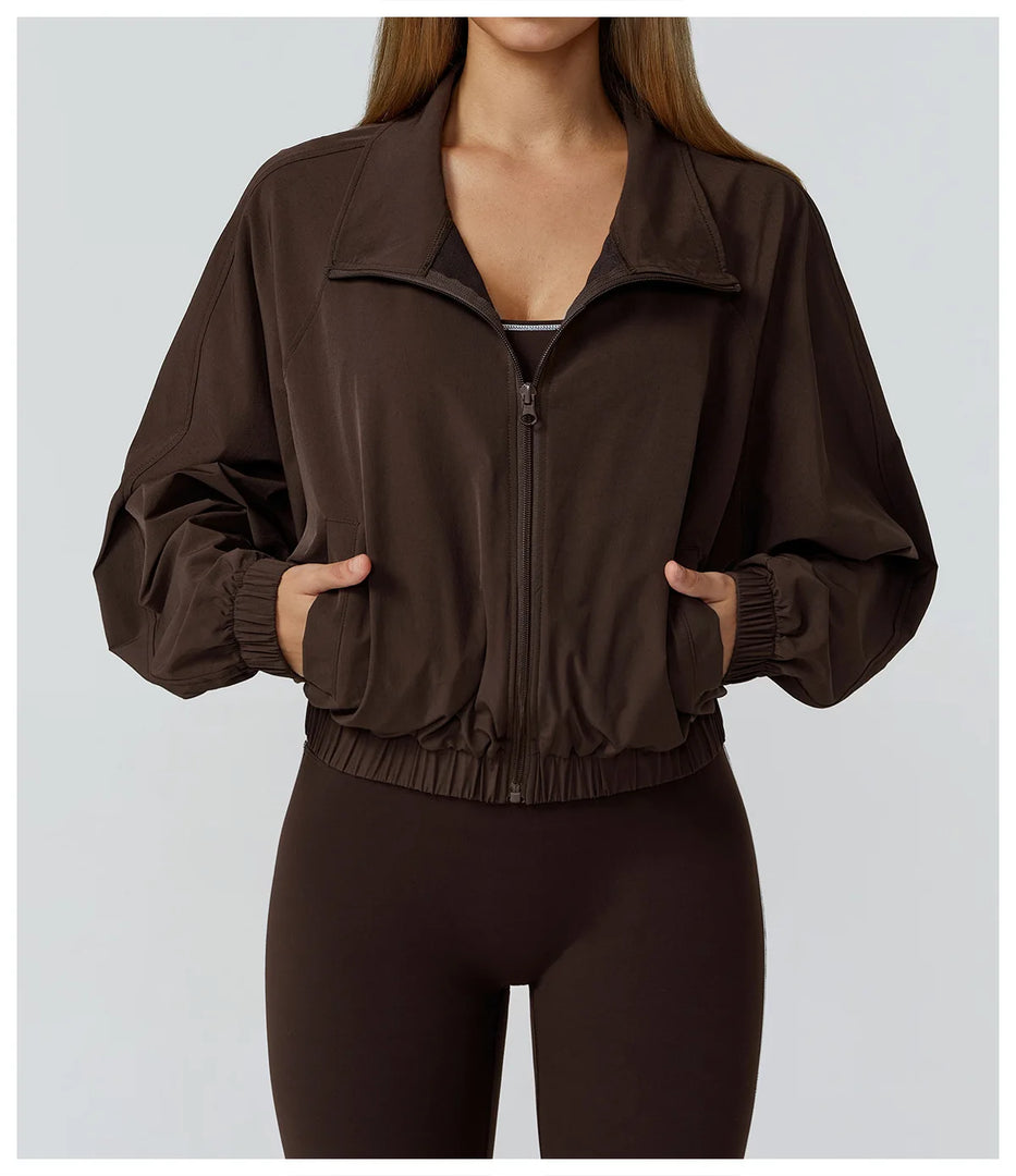 Windproof Performance Flight Jacket With Long Sleeve