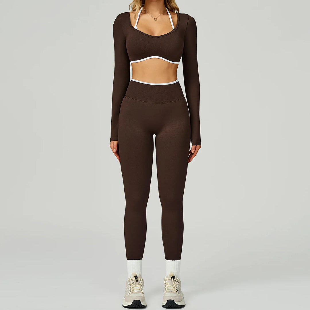 Seamless Contour Two Piece Yoga Set Luxe Performance Wear