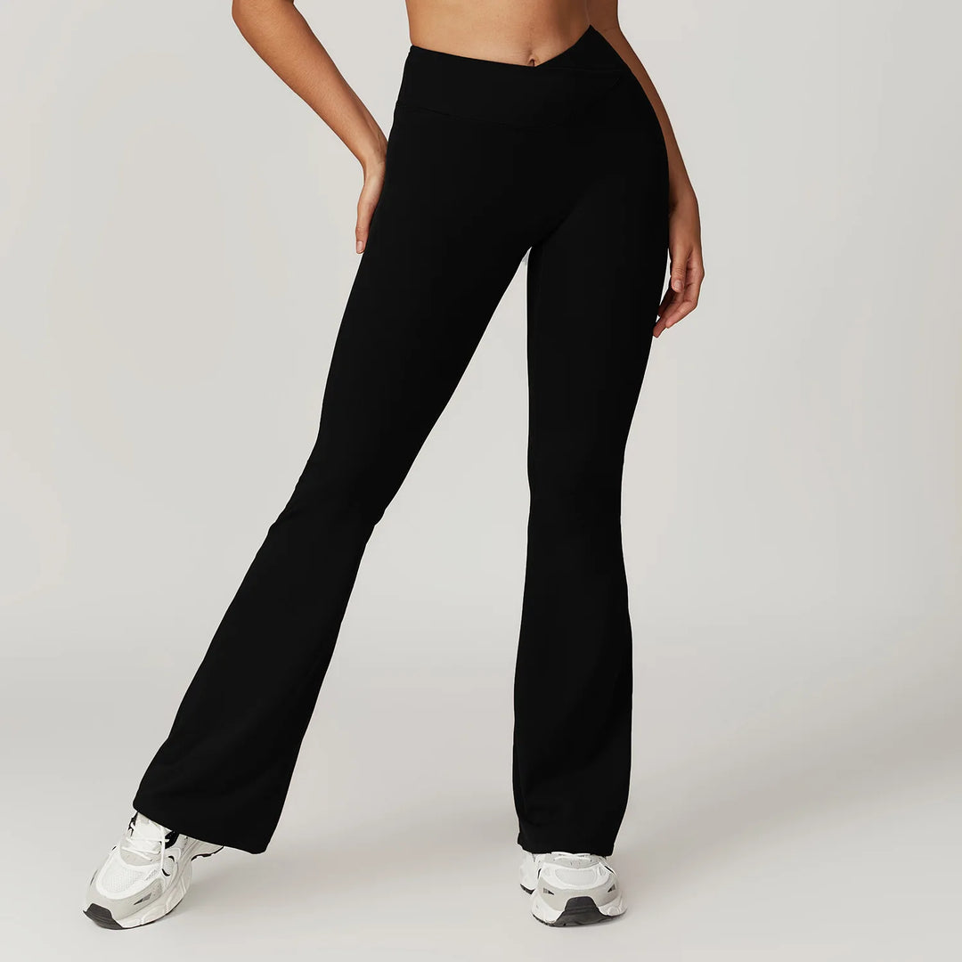 Seamless Flared Bell Bottoms Yoga Leggings High Waist
