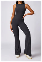 Load image into Gallery viewer, Sculpted Yoga Jumpsuit Ultra Breathable Nylon Knit Fabric

