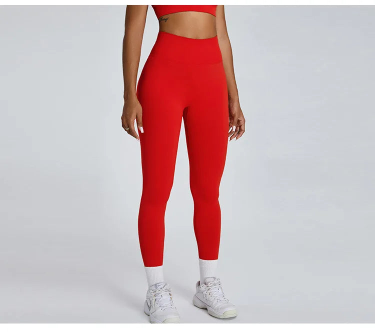 Seamless High Waist Leggings Moisture Wicking Contour