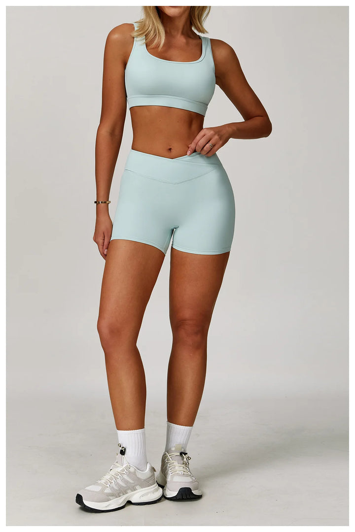 Premium Performance Knit Yoga Set With Contoured Leggings