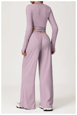 Load image into Gallery viewer, Premium Extended Sleeve Contour Yoga Top Performance
