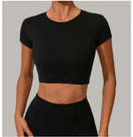 Load image into Gallery viewer, Premium Quick Dry Yoga Tee With Light Weight Sleeves
