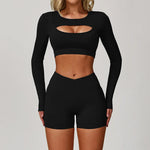 Load image into Gallery viewer, Premium Performance Knit Yoga Set With Contoured Leggings
