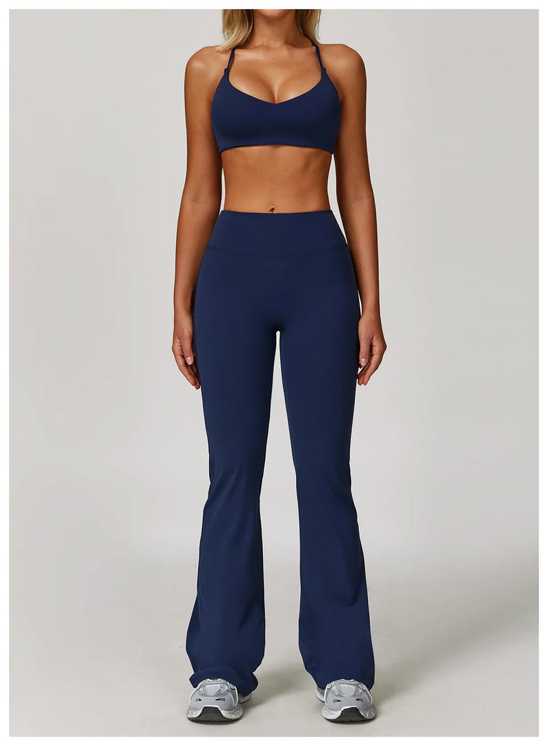 Luxuriously High Waist Contour Bell Bottom Leggings