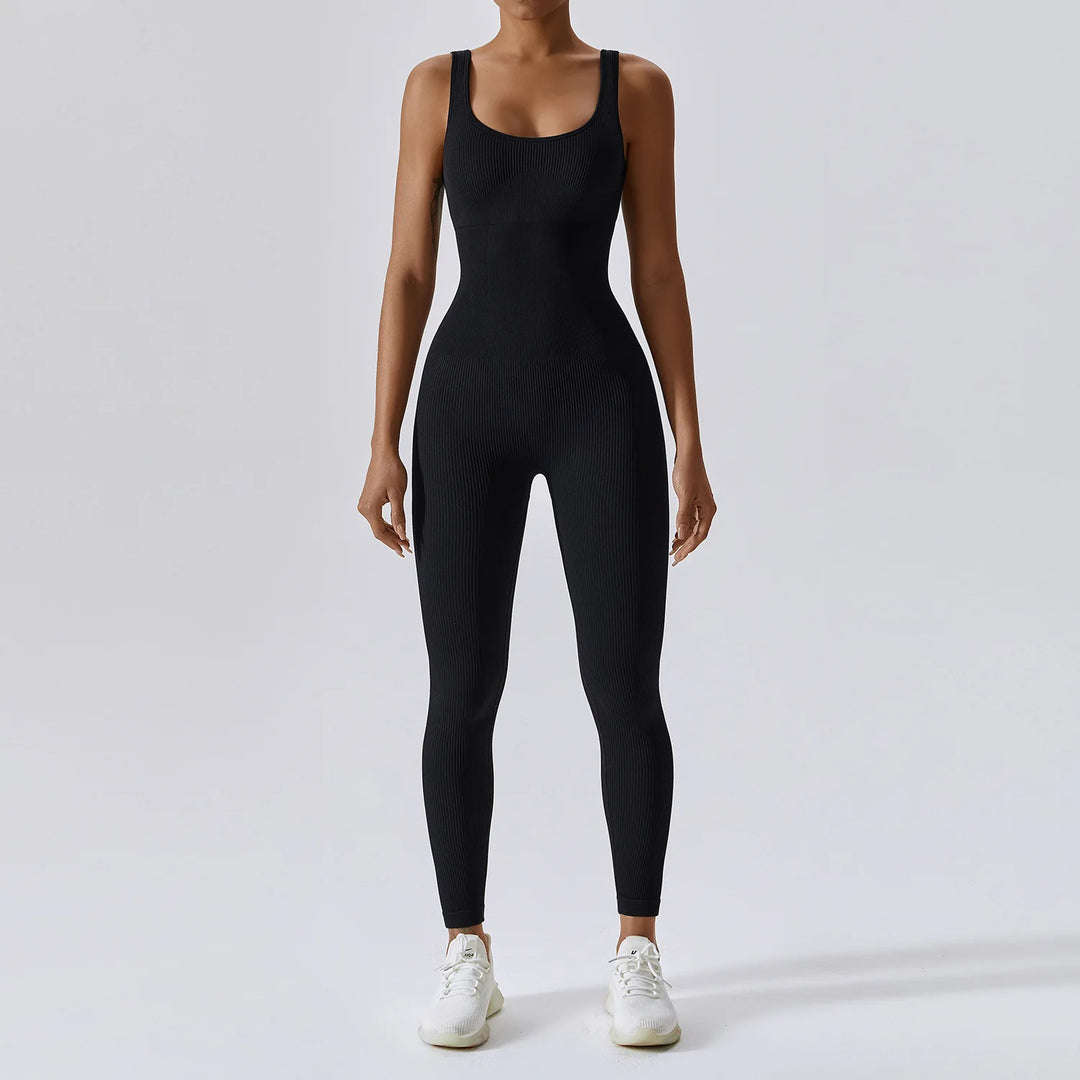 Spring Seamless Contour Yoga Body Suit Set Performance