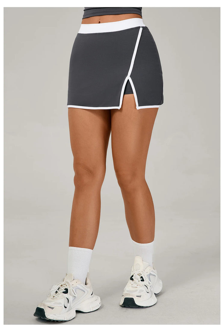 Patchwork Yoga Skirt Anti Glare Running Performance