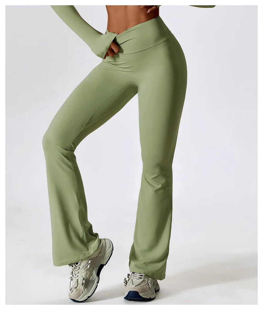 Luxuriant Contoured Breathable Leggings High Waist Knit