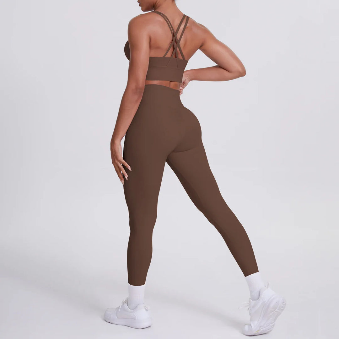 Ultra Luxe Contour Yoga Wear 2 Piece Leggings Nylon