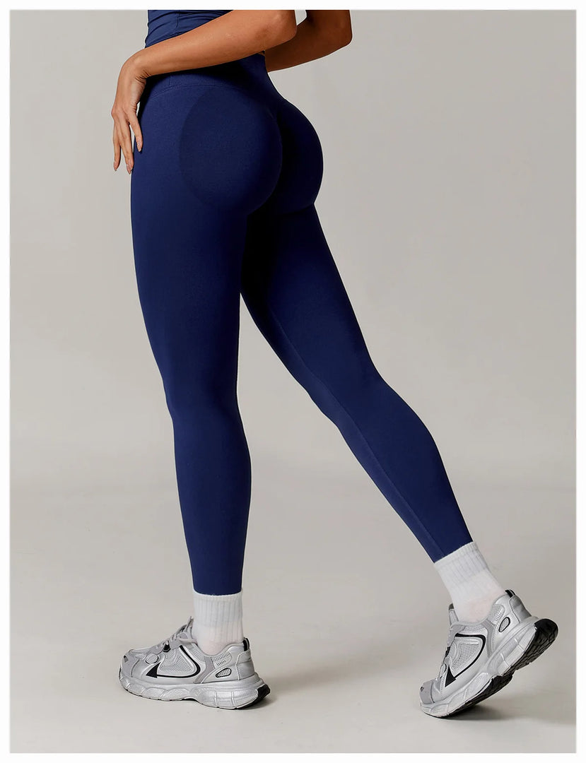 High Waist Contoured Seamless Leggings for Performance