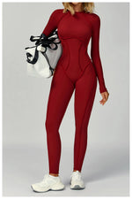 Load image into Gallery viewer, Seamless Contour Yoga Tracksuit Set Performance Wear
