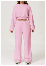 Load image into Gallery viewer, Luxurious 2 Piece Hooded Sweat Shirt Set Winter Wear Cotton
