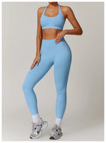 Load image into Gallery viewer, Seamless Contour Performance Yoga Ensemble
