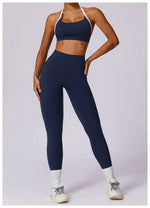 Load image into Gallery viewer, V Back Swept High Waist Contoured Leggings With Performance
