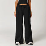 Load image into Gallery viewer, Breathable Contour Drawstring Wide Leg Athletic Pants
