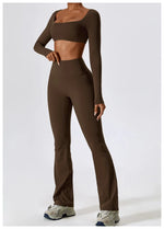 Load image into Gallery viewer, Soft Stretch Contour Two Piece Yoga Silhouette Leggings

