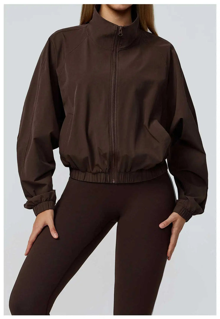 Windproof Performance Flight Jacket With Long Sleeve