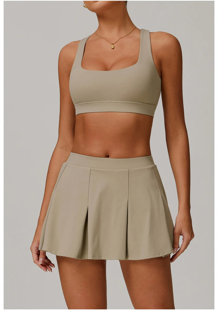 2 Piece Contoured Performance Athleisure Set Nylon