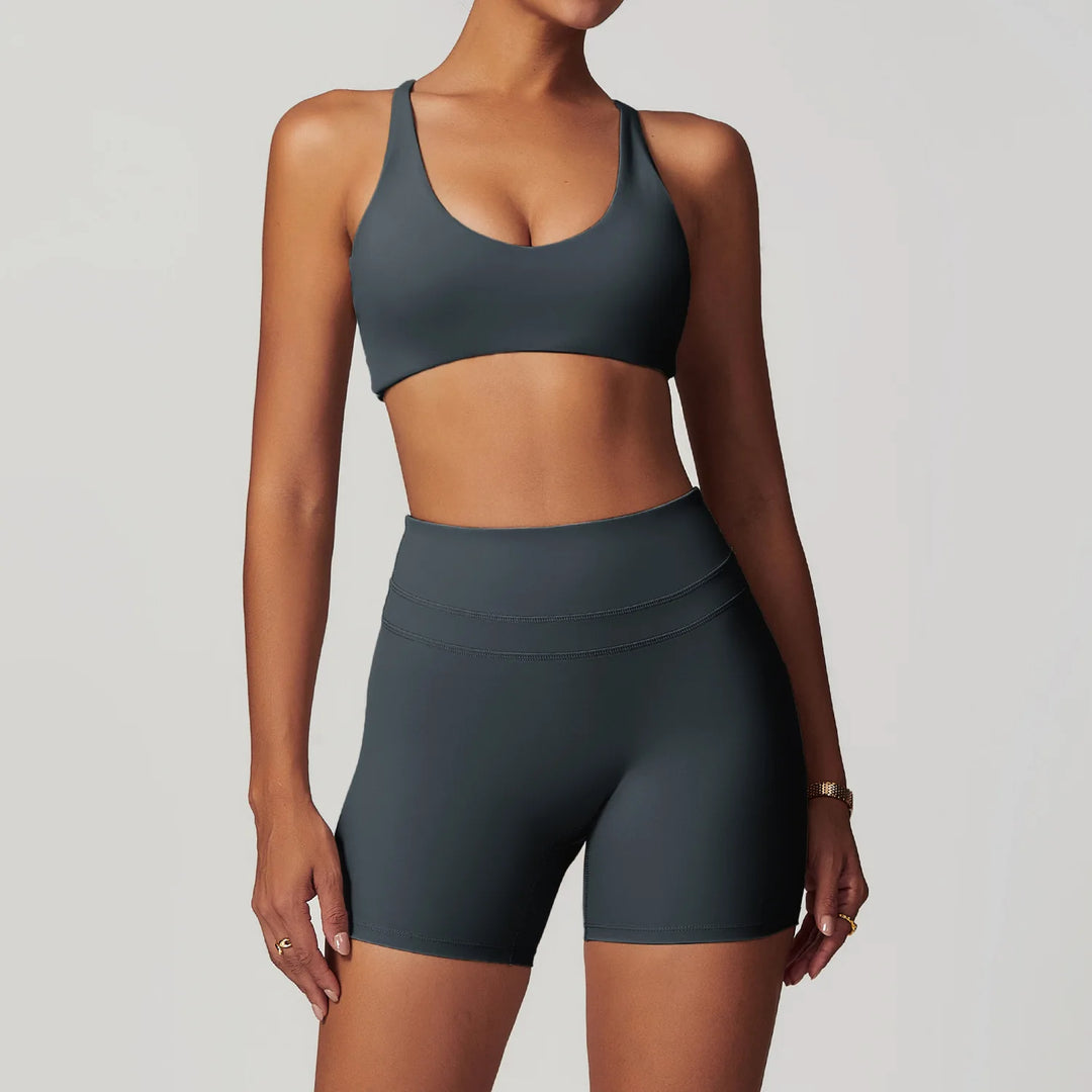 2 Piece Premium Contoured Leggings Set For Performance