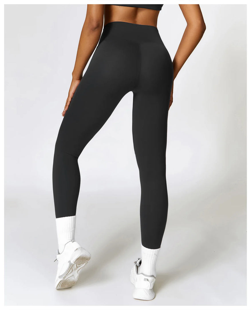 High Waist Contour Seamless Yoga Leggings With Performance