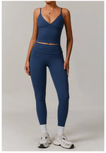 Load image into Gallery viewer, 2 Piece Seamless Contour Yoga Set Nylon Spandex Blend
